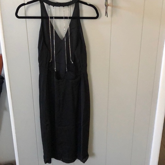 NWT bebe Sexy Sparkle Rhinestone Halter Dress - Picture 5 of 8